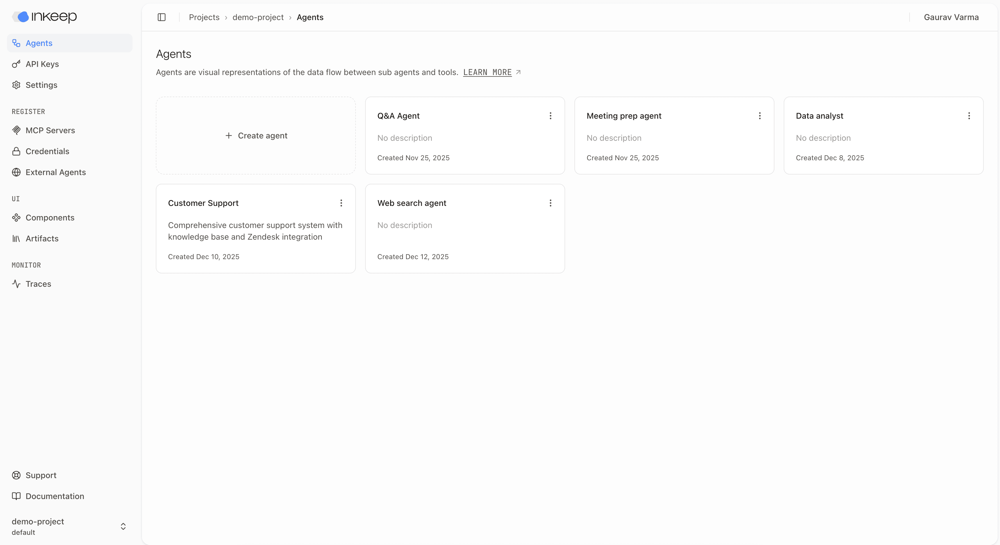 Inkeep Cloud Agent Overview